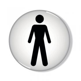 General Domed Sign Men Symbol 60mm RDS2 SR11236