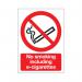 Signs and Labels No Smoking Including E-Cigarettes Sign Rigid Plastic 210x148mm EL008A5RP SR21272