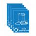 A5 Sign Self Adhesive Mixed Paper and Card (Pack of 5) Y7321006 SR21568