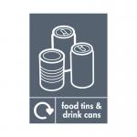 A5 Sign Self Adhesive Food Tins and Drink Cans (Pack of 5) Y7321008 SR21570