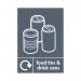 A5 Sign Self Adhesive Food Tins and Drink Cans (Pack of 5) Y7321008 SR21570