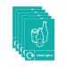 A5 Sign Self Adhesive Mixed Glass (Pack of 5) Y7321009 SR21571