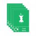 A5 Sign Self Adhesive Food Waste (Pack of 5) Y7321010 SR21572