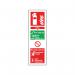 Safety Sign Fire Extinguisher Water 300x100mm Self-Adhesive F200S SR71132