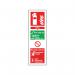 Safety Sign Fire Extinguisher Water 300x100mm Self-Adhesive F200S SR71132