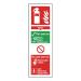 Safety Sign Fire Extinguisher Water 300x100mm Self Adhesive FR09425S