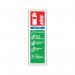 Safety Sign Fire Extinguisher Dry Powder Usage Self-Adhesive 300x100mm F201/S SR71134