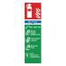 Safety Sign Fire Extinguisher Dry Powder 300x100mm PVC FR02625R