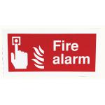 Safety Sign Fire Alarm 100x200mm Self-Adhesive F90A/S SR71144