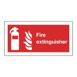 Safety Sign Fire Extinguisher and Symbol Self-Adhesive 100x200mm F16D/S SR71148
