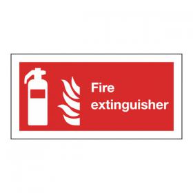 Safety Sign Fire Extinguisher Symbol 100x200mm Self-Adhesive F16D/S