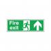 Safety Sign Fire Exit Up 150x450mm Self-Adhesive EB09A/S SR71168