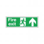 Safety Sign Fire Exit Up 150x450mm Self-Adhesive EB09AS SR71168