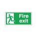 Safety Sign Fire Exit Running Man Left 150x300mm Self-Adhesive E96A/S SR71184