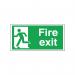 Safety Sign Fire Exit Running Man Left 150x300mm Self-Adhesive E96AS SR71184