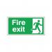 Safety Sign Fire Exit Running Man Right 150x300mm Self-Adhesive E98AS SR71188