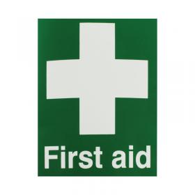 Safety Sign First Aid 150x110mm Self-Adhesive EO4XS SR71218