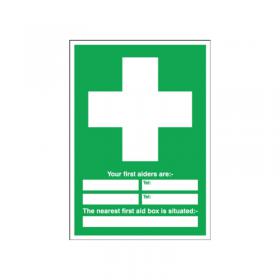 Safety Sign First Aid 600x450mm PVC E91A/R SR71231