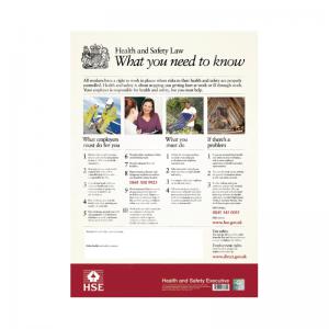 Hse Health And Safety Law Poster A2 FWC30 SR72156