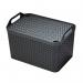 Strata Large Urban Store Basket with Lid 24L Charcoal Grey XW124-CHA-VW SRT05514