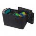 Strata Large Urban Store Basket with Lid 24L Charcoal Grey XW124-CHA-VW SRT05514