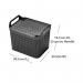 Strata Medium Urban Store Basket with Lid 14L Charcoal Grey XW123-CHA-VW SRT05517