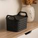 Strata Small Urban Store Basket with Lid 4L Charcoal Grey XW122-CHA-VW SRT05520