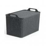 Strata Extra Large Basket with Lid 42L Charcoal Grey XW131-CHA-VW SRT05624
