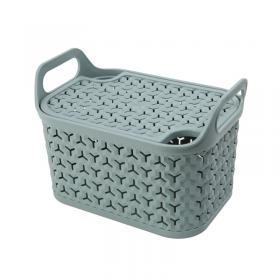 Strata Small Urban Store Basket with Lid 4L Green XW122-LPG-VW SRT05719