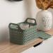Strata Small Urban Store Basket with Lid 4L Green XW122-LPG-VW SRT05719