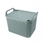 Strata Medium Urban Store Basket with Lid 14L Green XW123-LPG-VW SRT05720