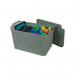Strata Large Urban Store Basket with Lid 24 Litre Green XW124-LPG-VW SRT05721