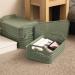 Strata Shallow Basket with Lid 12L Green XW132-LPG-VW SRT05722