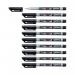 Stabilo Write-4-all Permanent Marker Fine 0.7mm Black (Pack of 10) 15646 SS13712