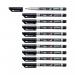 Stabilo Write-4-all Permanent Marker Medium 1.0mm Black (Pack of 10) 146/46 SS14646