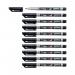 Stabilo Write-4-all Permanent Marker Medium 1.0mm Black (Pack of 10) 14646 SS14646