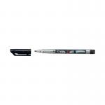 A pack of 10 black Stabilo Write-4-all permanent markers with medium 1.0mm tips. The markers have a sleek, ergonomic design and are perfect for all writing surfaces. Their high-quality, smudge-proof ink ensures long-lasting results.