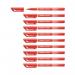 Stabilo Sensor Cushion Tip Fineliner Pen Red (Pack of 10) 189/40 SS18940