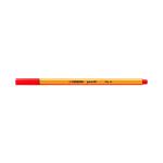 Stabilo Point 88 Fineliner Pen Red (Pack of 10) 88/40 SS21745