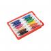 Stabilo Trio A-Z Felt Tip Colour Pens Classpack Gratnell Tray Assorted (Pack of 144) F378/144-04 SS35524