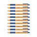 Stabilo Pointball Retractable Ballpoint Pen Blue (Pack of 10) 603041 SS43697