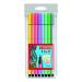 Stabilo Pen 68 Felt Tip Pen 1mm Water-based Ink Wallet Assorted Pastel (Pack of 10) 68/8-01