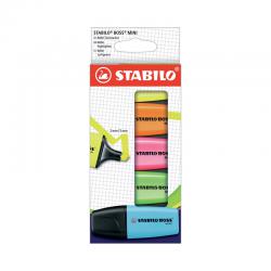 Stabilo Boss Mini Highlighters Card Wallet Assorted (Pack of 5) 075-2-01 SS58307