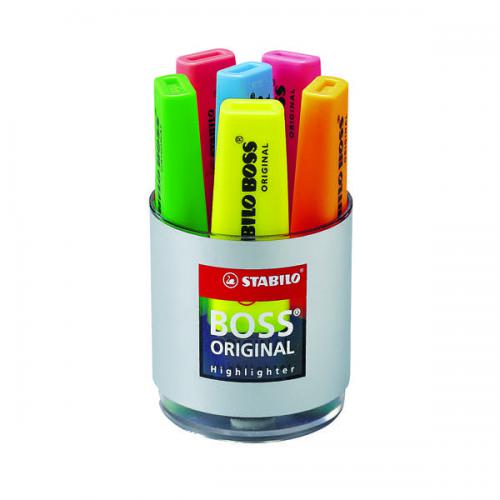 Refill STABILO BOSS ORIGINAL Refill Box of 20 Assorted Colours Mix  Highlighting and Underlining 