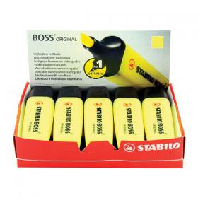 Stabilo Boss Original Highlighter Yellow (Pack of 10) 70/24/10 SS7024