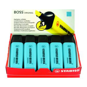 Stabilo Boss Original Highlighter Blue Pack of 10 703110 SS7031