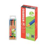 Stabilo Pointball 10 Pens Blue + FOC Stabilo Pointball 4 Pens Assorted SS811705