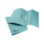 Initiative Transfer Spring File With Pocket Foolscap 285gsm Blue