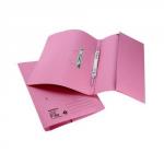 Initiative Transfer Spring File With Pocket Foolscap 285gsm Pink