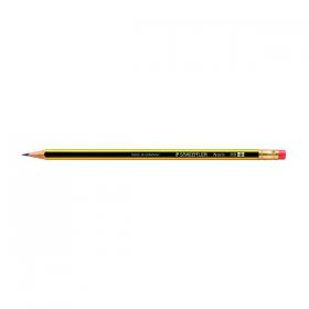 Staedtler Noris 122 Rubber Tipped HB Pencil (Pack of 12) 122-HBRT ST10636